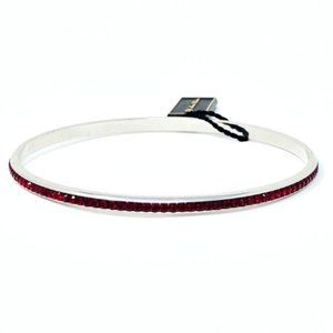 Crystal Bangle Red Large 8.5"